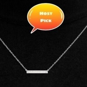 Diamond bar necklace NWT